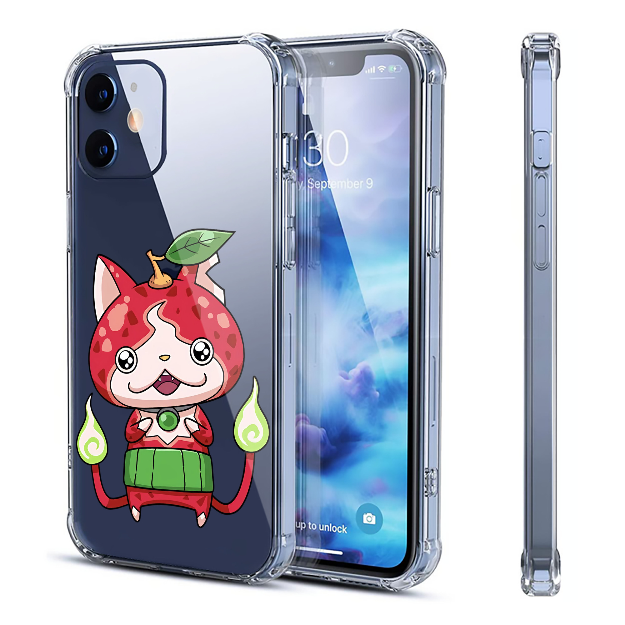 （画像用） 妖怪ウォッチ Yo-kai Watch 【iPhone 12シリーズ対応】透明スマホケース（クリアソフトケース）